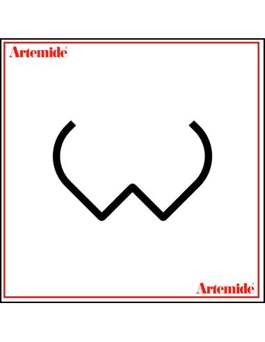 Artemide Alphabet Of Light Lampada Da Parete 'W' Lowercase E Solo Supporto
