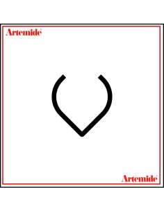 Artemide Alphabet Of Light Lampada Da Parete 'V' Lowercase E Solo Supporto