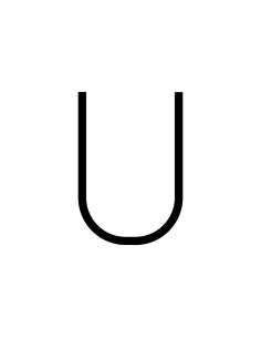 Artemide Alphabet Of Light Lampada Da Parete 'U' Uppercase