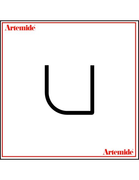 Artemide Alphabet Of Light Lampada Da Parete 'U' Lowercase E Solo Supporto