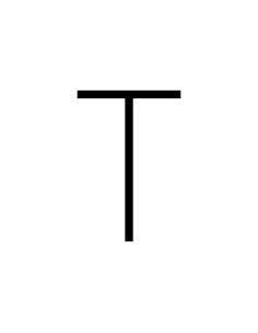 Artemide Alphabet Of Light Lampada Da Parete 'T' Uppercase