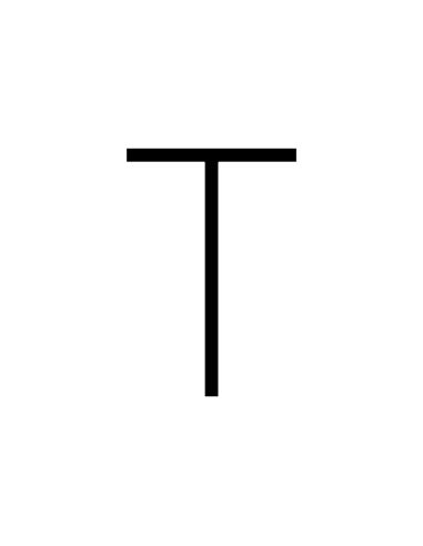 Artemide Alphabet Of Light Lampada Da Parete 'T' Uppercase