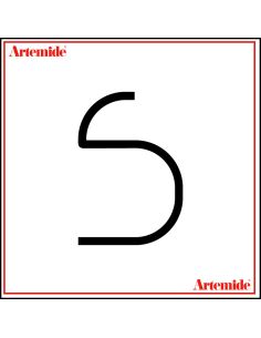 Artemide Alphabet Of Light Lampada Da Parete 'S' Uppercase E Solo Supporto