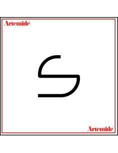 Artemide Alphabet Of Light Lampada Da Parete 'S' Lowercase E Solo Supporto