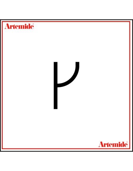 Artemide Alphabet Of Light Lampada Da Parete 'R' Lowercase E Solo Supporto