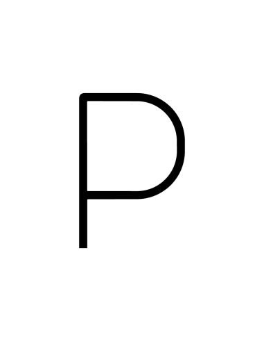 Artemide Alphabet Of Light Lampada Da Parete 'P' Uppercase