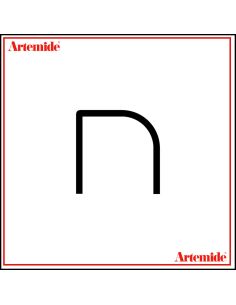 Artemide Alphabet Of Light Lampada Da Parete 'N' Lowercase E Solo Supporto