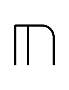 Artemide Alphabet Of Light Lampada Da Parete 'M' Uppercase