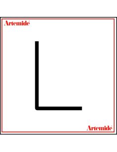 Artemide Alphabet Of Light Lampada Da Parete 'L' Uppercase E Solo Supporto