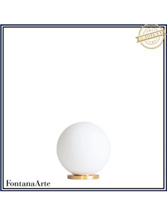Fontana Arte Pallina Lampada Tavolo Piccola Ottone