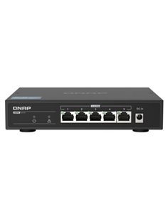 Qnap Switch 5 Port 2.5Gbps Auto Negotiation (2.5G/1G/100M), Unmanagement Switch Qsw-1105-5T