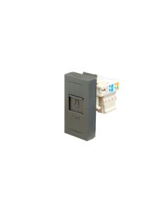 Presa Di Connettore Rj45 Lan Nera