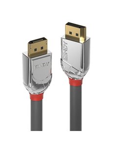 Cavo Lindy Displayport 1.2 Cromo Line, 3M-Risoluzioni Uhd Fino A 4K-Connettori E Contatti Placcati Oro 24K-Guscio In Abs Cromato
