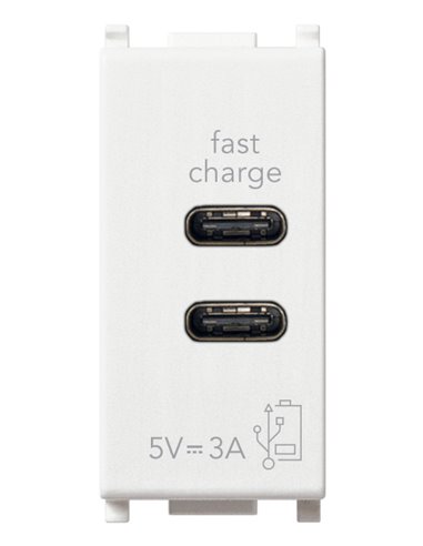 Alimentatore Usb Cc 5V 3A 1M Bianco