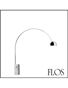Flos Lampada Terra Arco Led Marmo Carrara
