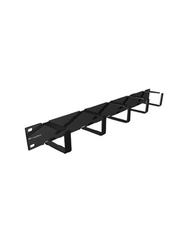 Pannello Gestione E Passacavi Orizzontale A 5 Anelli Montaggio A Rack 19 Colore Nero