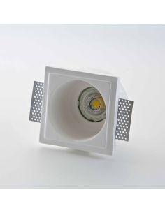 Faretto In Gesso Isyluce Tondo Mm 110 X 110 Zoccol