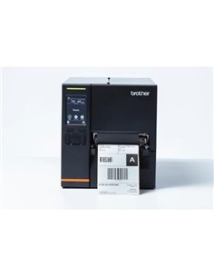 Stampante Brother Tj-4021Tn Stampante Di Etichette Industriale A Trasferimento Termico Da 4 Con Lan Integrata E Display A Col