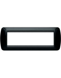 Living Int - Placca 7 Posti Nero Solid