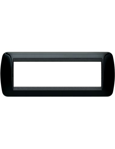 Living Int - Placca 7 Posti Nero Solid