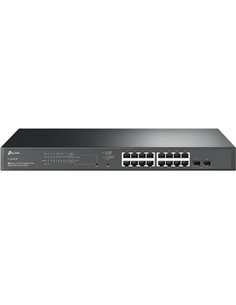 Switch Tp-Link Tl-Sg2218p - 18-Port Gigabit Smart Switch With 16-Port Poe, 16 Gigabit Rj45 Ports, 2 Gigabit Sfp Slots