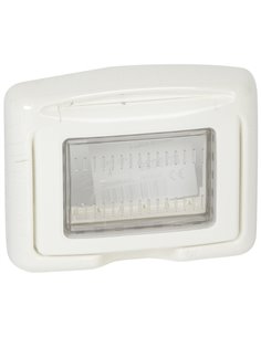 Plexo Vela - Placca Ip55 3M Bianca