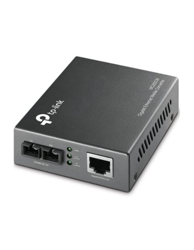 Fiber Converter Tp-Link Mc200cm Gigabit 1000Mbps Rj45 To 1000Mbps Multi-Mode Sc Fiber Converter, Full-Duplex,Up To 550M