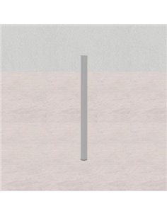 Set Di Gambe Con Piastra Penta Saldata In Testa Altezza M5 X100 Pino, Verniciate Grigio Chiaro  I-Gmb.Penta.D45.F.Rg.H70.Gc-100