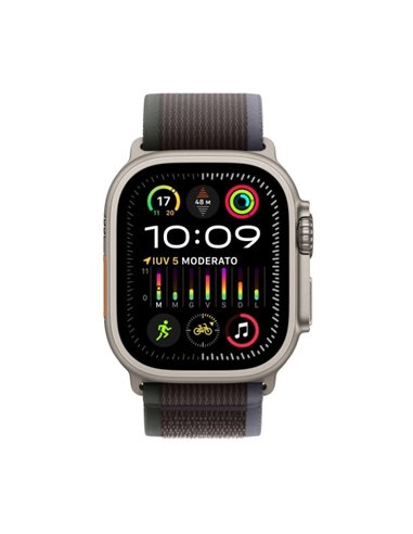 Apple Watch Mrf53ty/A Ultra 2 Gps  Cellular, 49Mm Titanium Case With Blue/Black Trail Loop - S/M