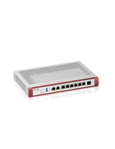 Firewall Zxyel Usgflex Security Gateway 200Hp Vpn:100Ipsec/L2tp, 50Ssl Wan, 6Xlan  1X2.5 1X2.5 Poe 1Y Sec Pack, Fino A 50Utent