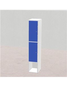 Edera Armadio 1 Modulo Base A 2 Ante Blu, Dimensioni 37X45xh192cm K-1A.H5.Rts2Anta.Base.Bl