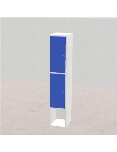 Edera Armadio 1 Modulo Base A 2 Ante Blu, Dimensioni 37X45xh192cm K-1A.H5.Rts2Anta.Base.Bl