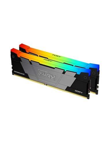 Kit Ddr4 Kingston  32Gb (2X16gb) 3600Mhz -  Kingston Fury Cl16 - Rgb -  Kf436c16rb12ak2/32