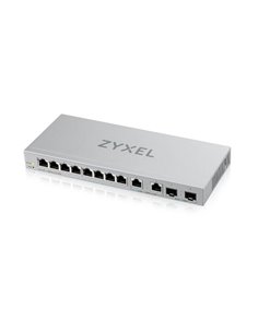 Xgs1210-12 - Switch Unmanaged Plus, 8 Porte Gigabit, 2 Porte 2.5Gbe, 2 Porte Sfp 10Gbe, - Easy Manag Per Vlan, Qos - Fanless