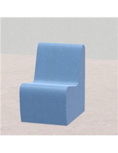 Pouf Morbido Seduta Poltrona Similpelle E Imbottitura Ignifugacl1, Base 50X70cm,H40cm Col. Scelta Pf.Gm.Sd5070.H40.Ds30.Fr.Ei1.X