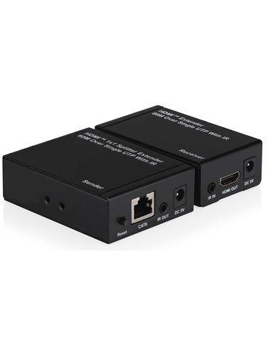 Coppia Di Extender Hdmi, 60M  Utp, 1080P@60Hz, Loop Out, Poe