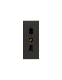 Presa 2Pt 16A P17/11 Nero