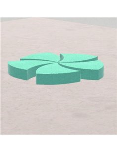 Pouf Morbido Seduta Girandola, Similpelle E Imbot Ignifugacl1,Diam120cm,H30cm, Sfod Col Sceltapf.Gm.Sdgirod120.H30.Ds30.Fr.Ei1.X