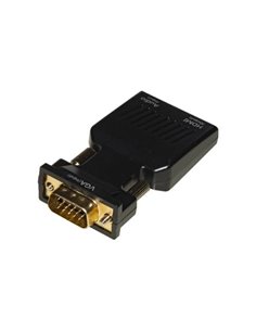 Adattatore Link Da Pc Vga  Audio 3,5 Mm Stereo A Tv O Video Hdmi, M/F, Lkadat129