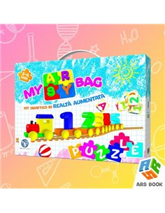 My Arsy Bag-Kit Didattico Con N. 2 Puzzle In Ar, 120 Card Con Parole, Lettere E Numeri-Inf-Arsy