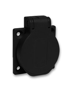 Presa Inc.Schuko 50X50 Post.Nera