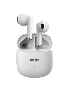 Auricolare Atlantis Smartix Tws Sm60-Fi9-W Bt V5.3 Custodia Con Funzione Di Ricarica Include Battery Bank Da 300Ma Bianco