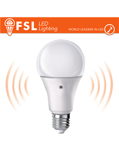 Lampada Goccia-9W 4000K E27 Sensorecrepuscolare 2 Lati